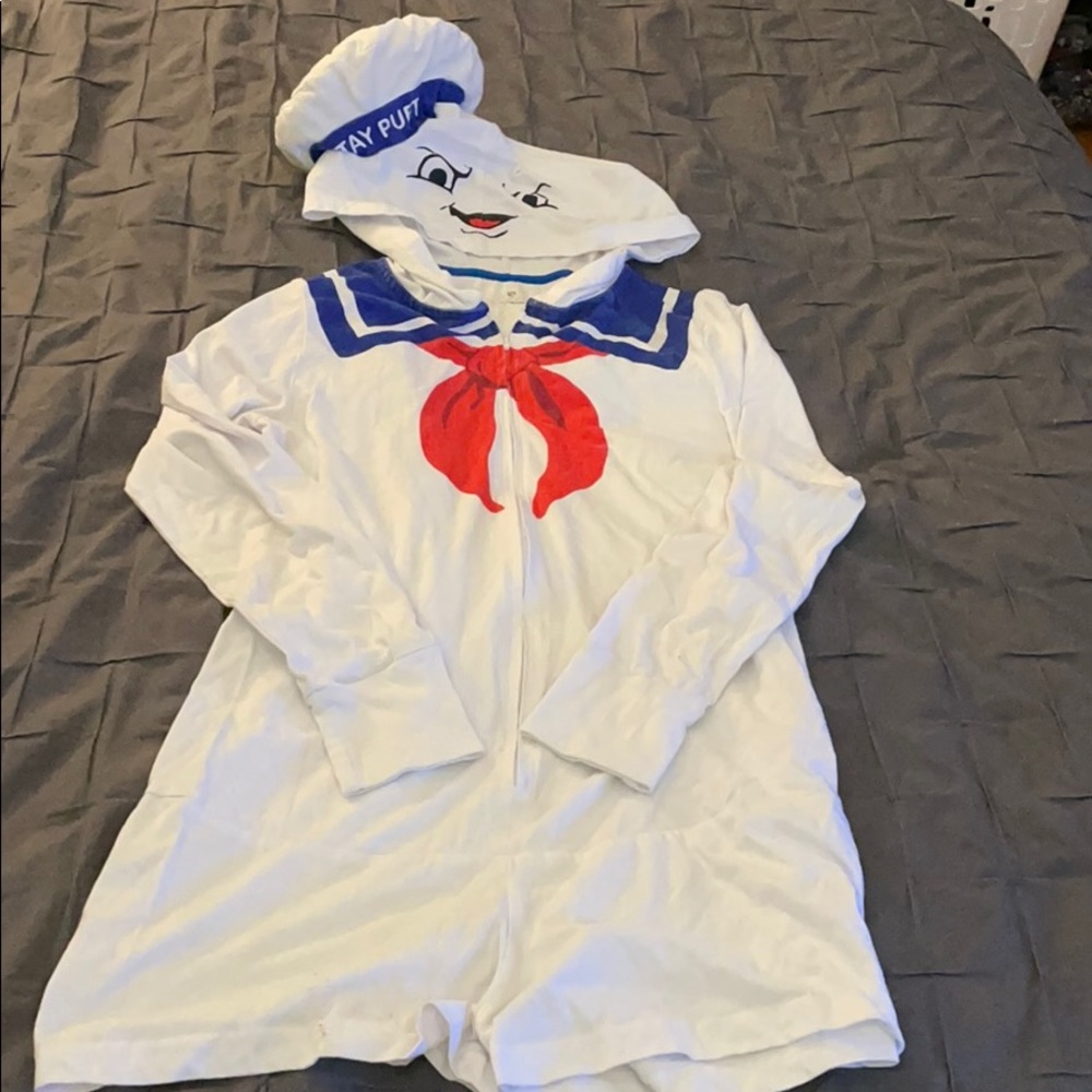 Stay Puft pajama onesie